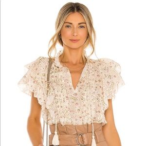 Cleobella Floral Top XS NWOT